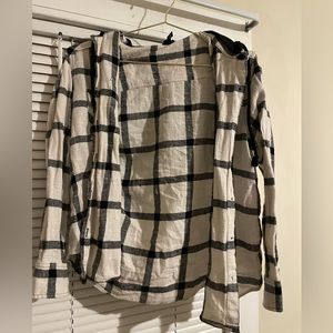 Flannel with detachable hood